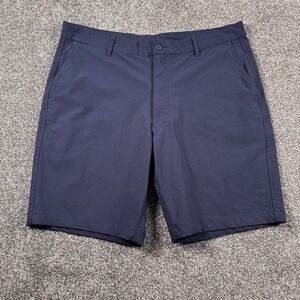 FootJoy Golf Shorts Men 38x9" Navy Blue Performance Flat Front Lightweight Solid